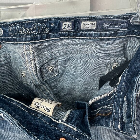 Miss Me Mid-rise Bootcut Jeans JE5762BR Size 28 - Picture 4 of 8